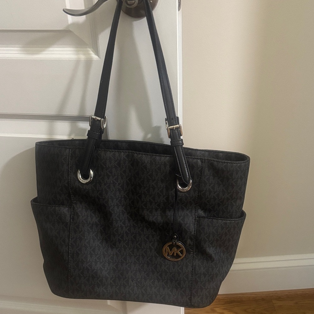 Michael Kors Black Patterned Tote